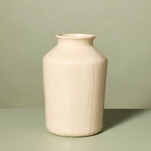 9” Textured Ceramic Decorative Vase - Hearth & Hand